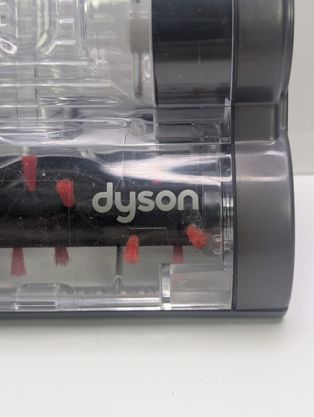 Dyson Mini Turbine Head Vacuum Attachment Pet Hair Upholstery Clear Gray